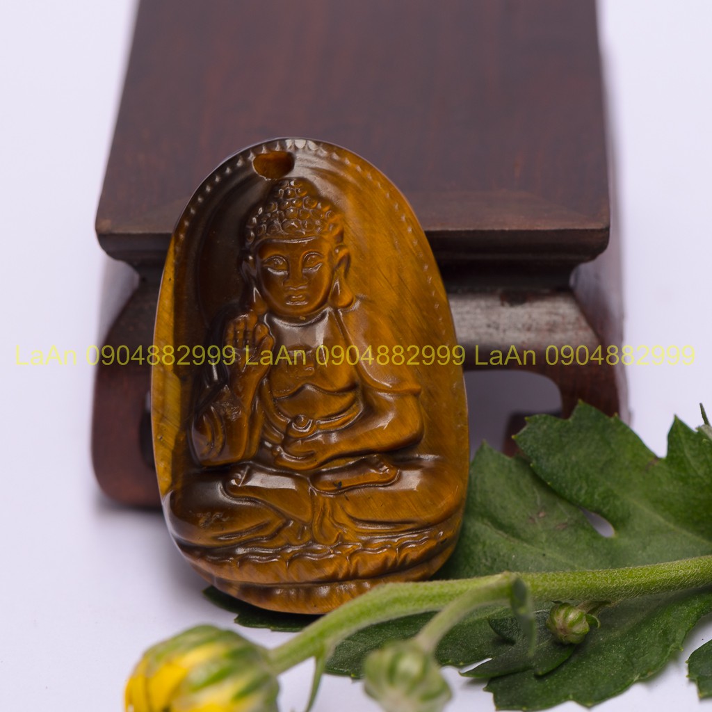 [TO] Mặt dây chuyền Phật Bản Mệnh Phật A Di Đà 5cm x 3.5cm tuổi Tuất, Hợi tặng dây đeo đẹp