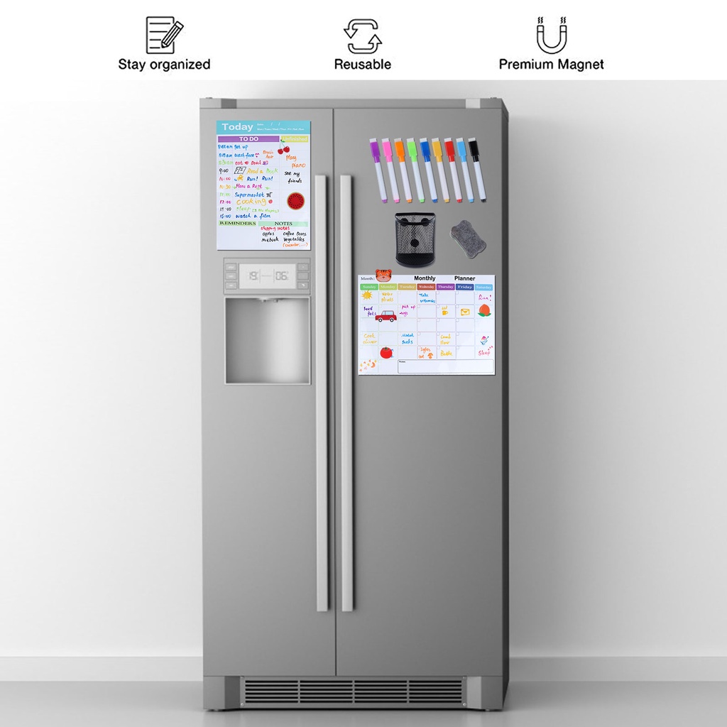 Bộ 2 Cục Tẩy Nam Châm Sử Dụng Để Lên Kế Hoạch