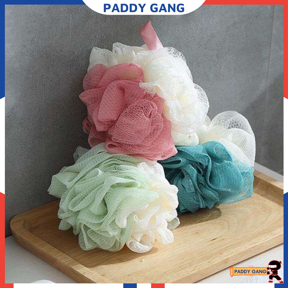 Bông Tắm Tròn Loại To Tạo Bọt Mềm Mại Cao Cấp, Lưới Tắm Cỡ Lớn Kì Ghét Cho Bé Dễ Dàng Chà Rửa Tẩy Sạch Tế Bào Chết