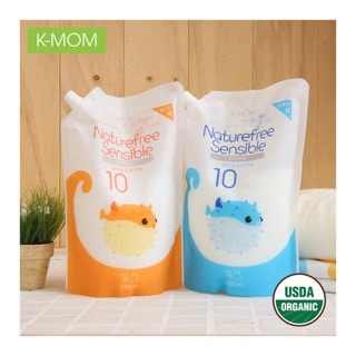 Nước xả vải sơ sinh hữu cơ (organic) K-Mom Hàn Quốc (1300ml)