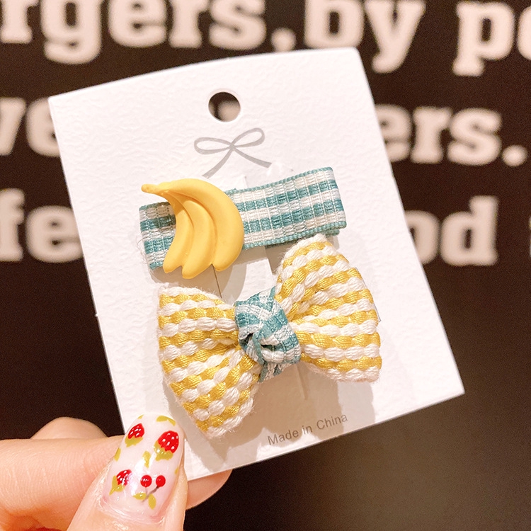 Set 2 Kẹp Tóc Hoạt Hình Xinh Xắn Nhiều Màu Sắc Cho Bé Gái