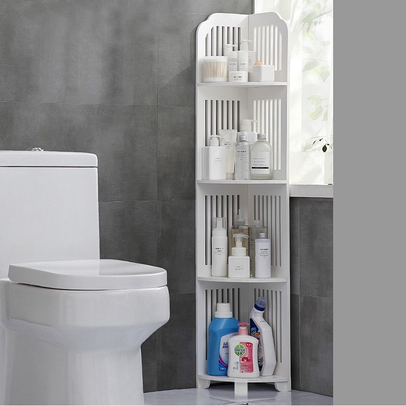 Kệ Góc Nhà Tắm - Kệ đứng nhà tắm - Kệ Góc Tường Cho Phòng Tắm Ngăn Nắp - Hàng lắp ráp đơn giãn nhanh chóng, sử dụng ngay