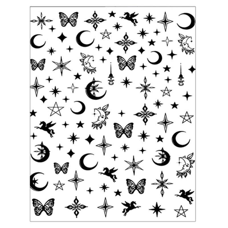 Miếng Dán Trang Trí Móng Tay Tự Dính Họa Tiết Vòng Bắt Giấc Mơ / Mặt Trăng Dành Cho Nữ