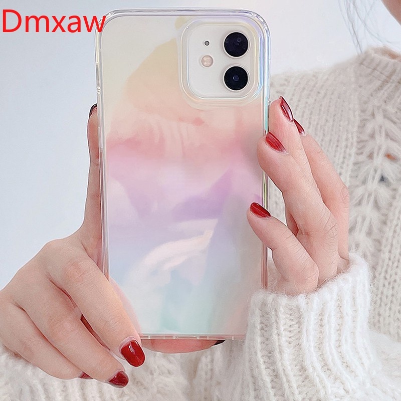 Ốp Điện Thoại laser gradient Cầu Vồng Cho iPhone 12 Pro Max 11 Pro Max XS Max X XR 11 7 8 Plus SE 2020 Thời Trang