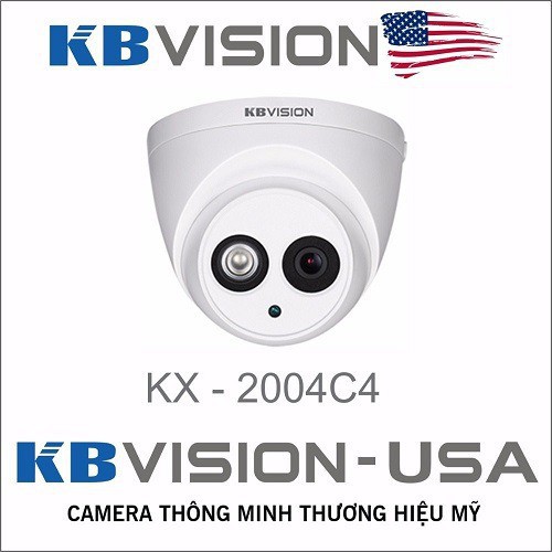 Camera KBVISION KX-2004C4 2.0 Megapixel (full HD) * SONY Chipset cho hình ảnh sắc nét