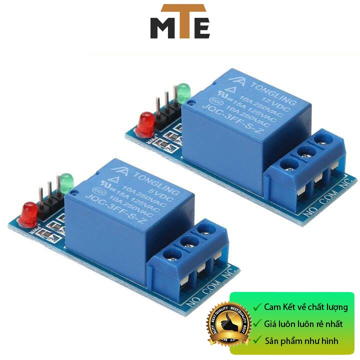 Module relay 5V, 12V 1 kênh đóng cắt thiết bị điện 10A