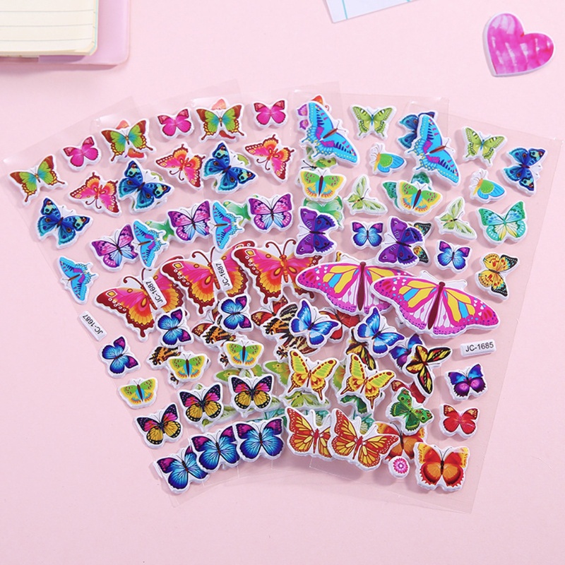 Bộ 10 Tờ Sticker Dán Trang Trí Nhật Ký Hình Hoạt Hình