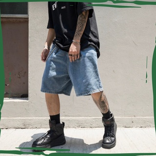 Quần Short Jean unisex cá tính xanh nhạt, đánh rách