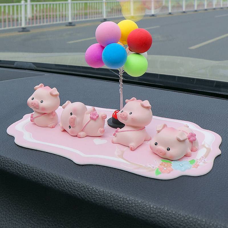 Set Heo Minie Cute Dễ Thương Trang Trí Taplo Ô Tô