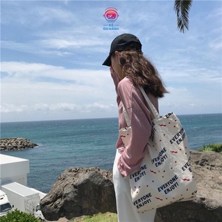 Túi tote du hành - Túi vải đa năng, túi vải bảo vệ môi trường, túi vải shopping tiện lợi