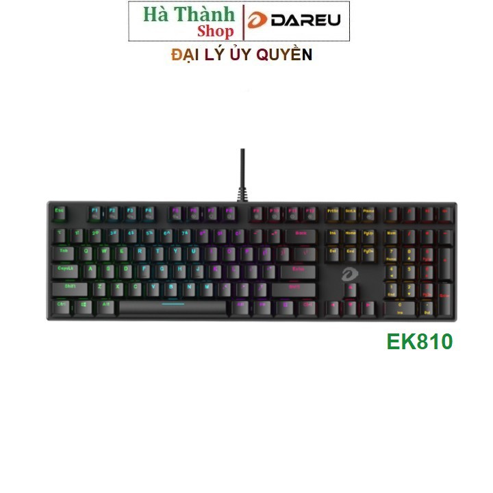 Bàn phím cơ gaming Dareu EK810 Đen Black (Blue /Brown /Red Switch ) | BigBuy360 - bigbuy360.vn