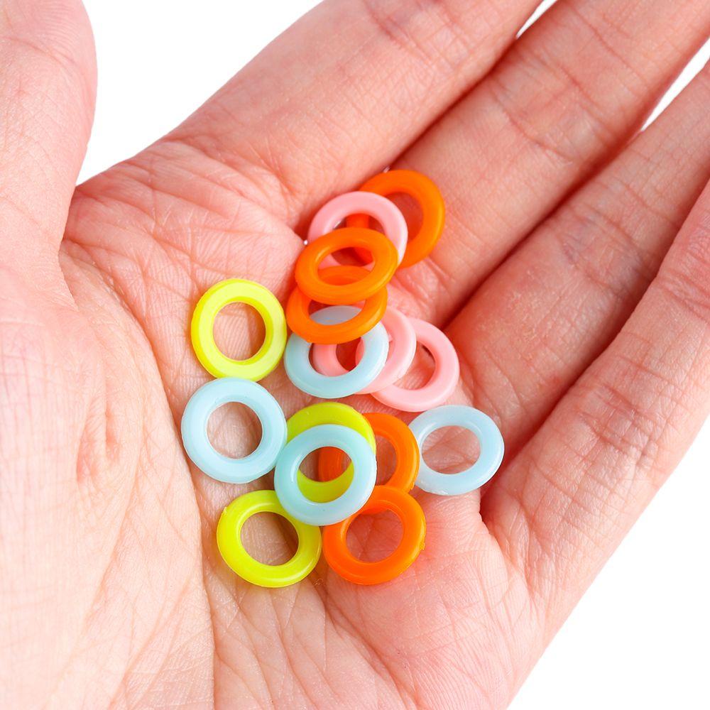 Set 100 Phụ Kiện Đan Len Bằng Nhựa Hình Tròn Mới