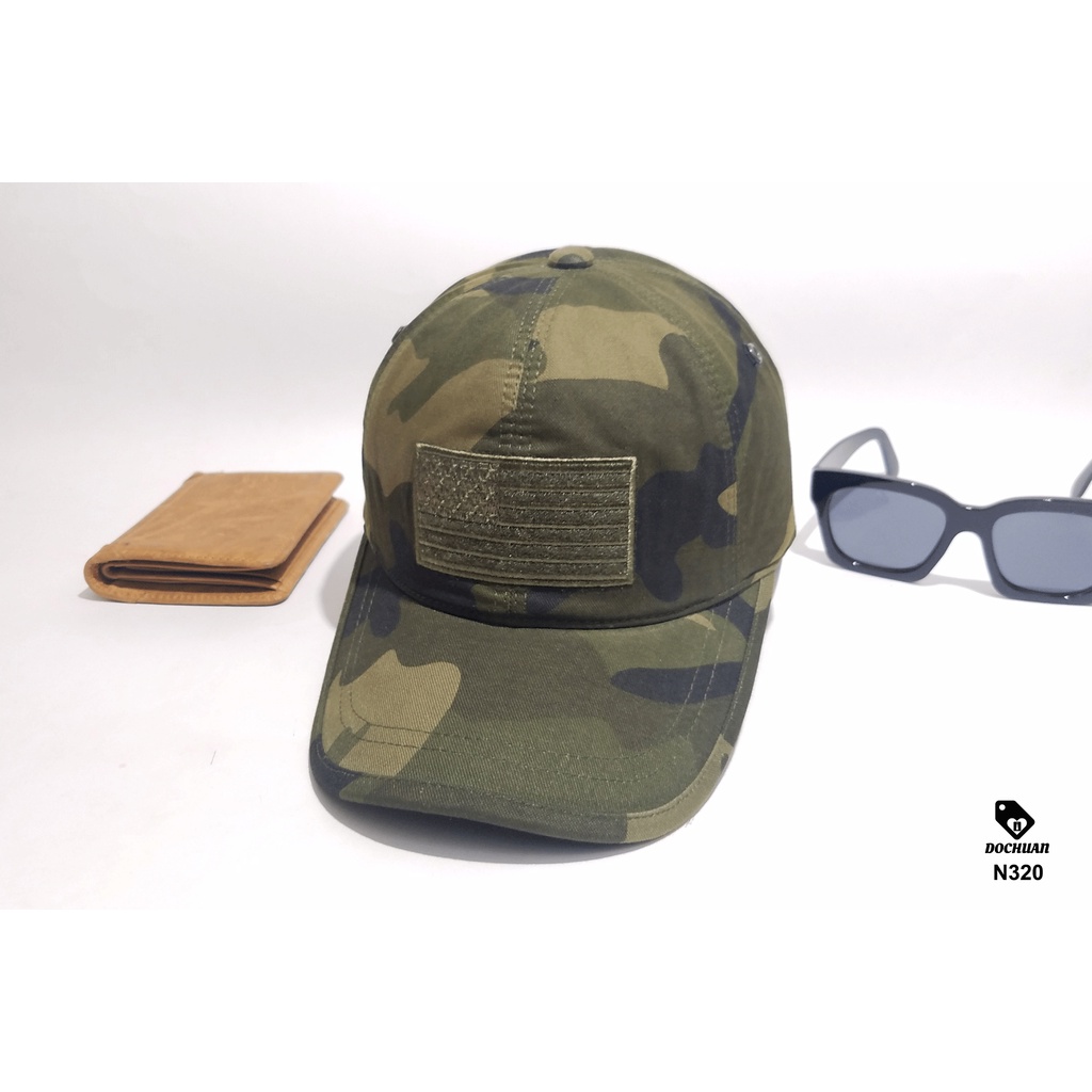 Nón kết army logo hình chữ nhật lớn N320. Hàng VNXK bản cao cấp FreeSize Unisex
