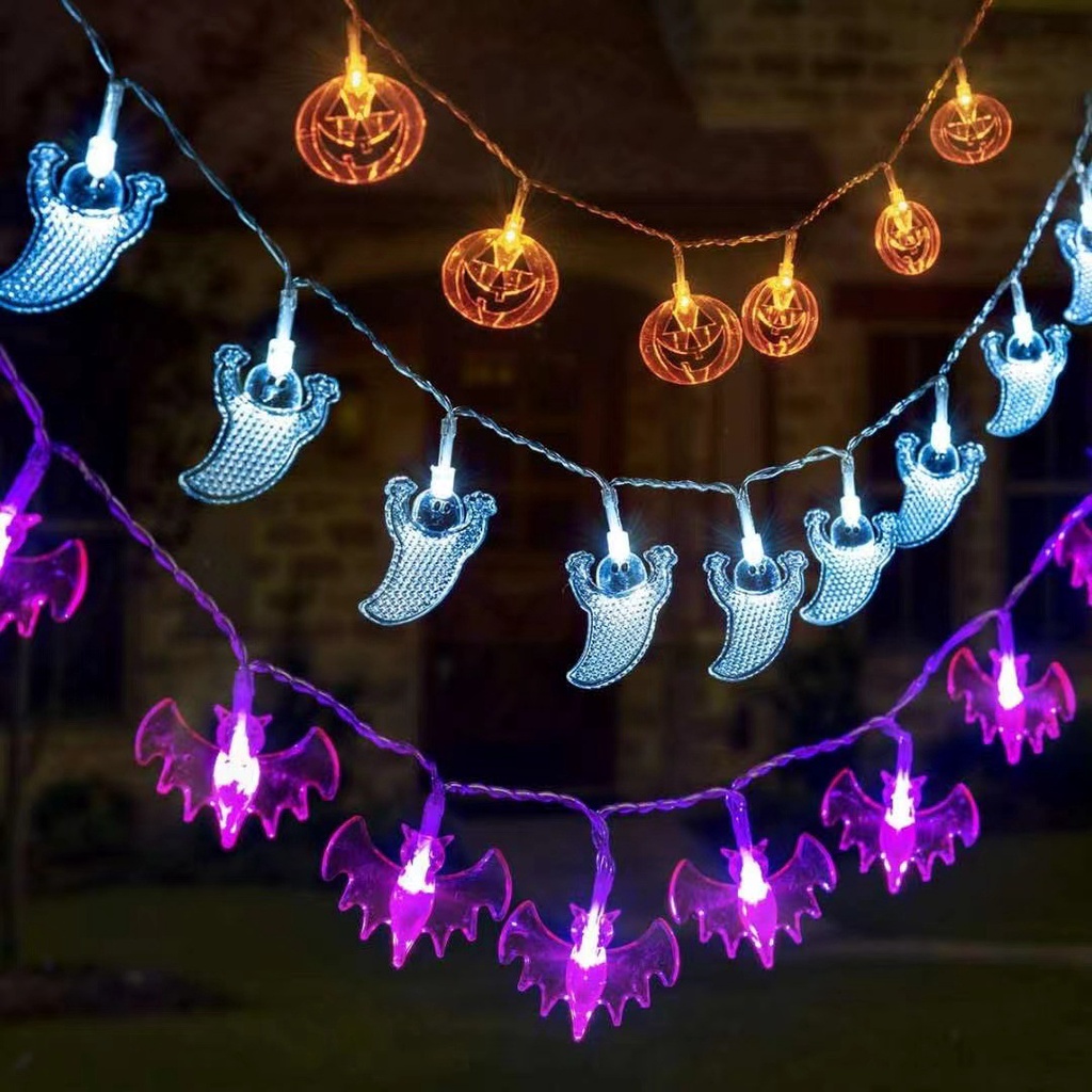Bộ 3 Dây Đèn LED 30 Bóng 14.7Ft Dùng Pin Trang Trí Halloween