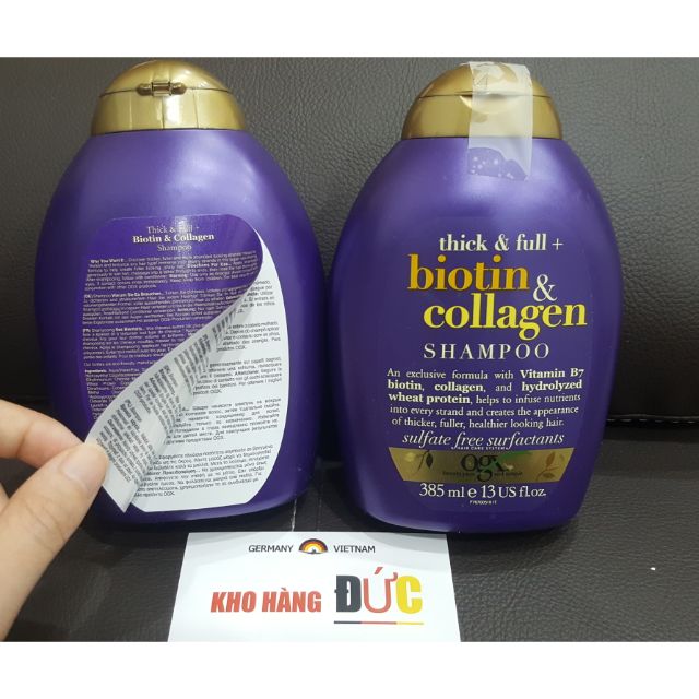 Gội xả Biotin collagen ( bill xách Đức)
