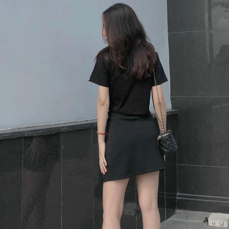 Chân Váy Chữ A Nữ I'm Basic Girly Chất Liệu Cotton Có Lót Trong Co giãn Thoáng Mát Trẻ Trung Năng Động