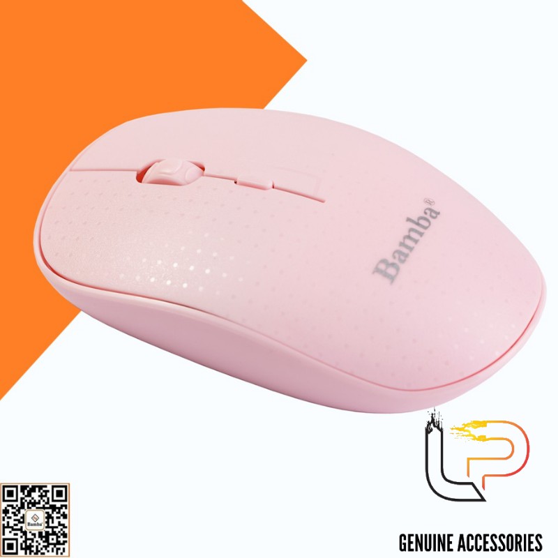 CHUỘT QUANG KHÔNG DÂY MÀU HỒNG BAMBA B2 - MOUSE KHÔNG DÂY BAMBA B2