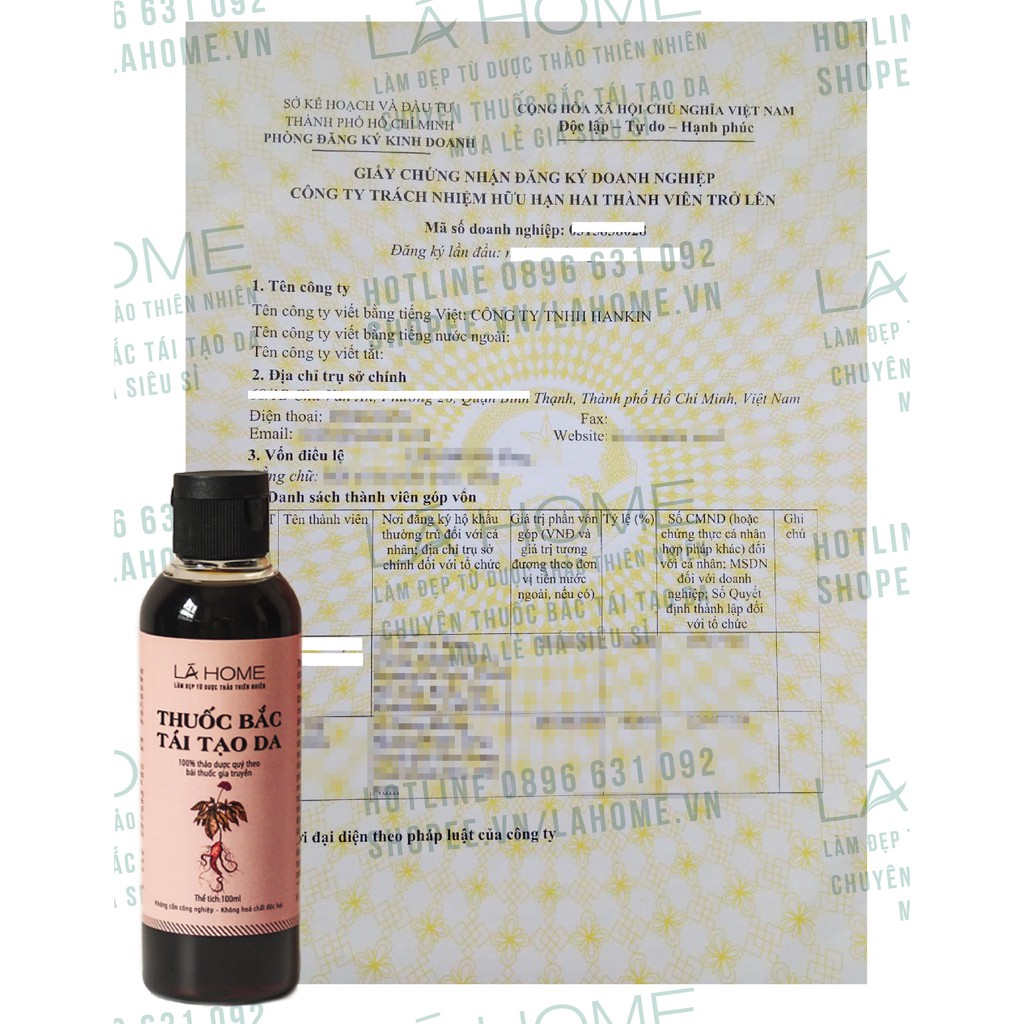 Đông Y Tái Tạo Da Lá Home 110ml  - Da Dầu Mụn, Da Khỏe, Da Sạm Nám