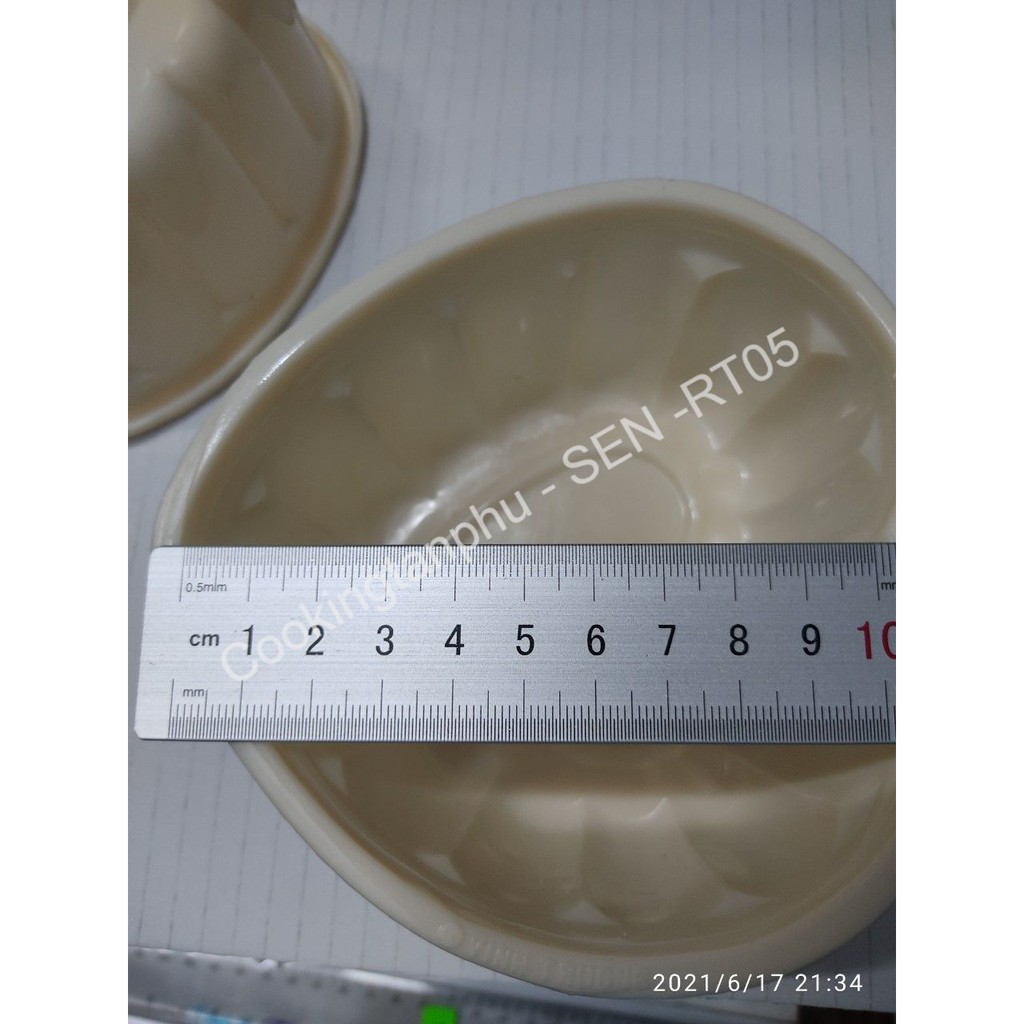 2 KHUÔN RAU CÂU TRUNG THU HÌNH TIM 10 x 4.5 - RT05