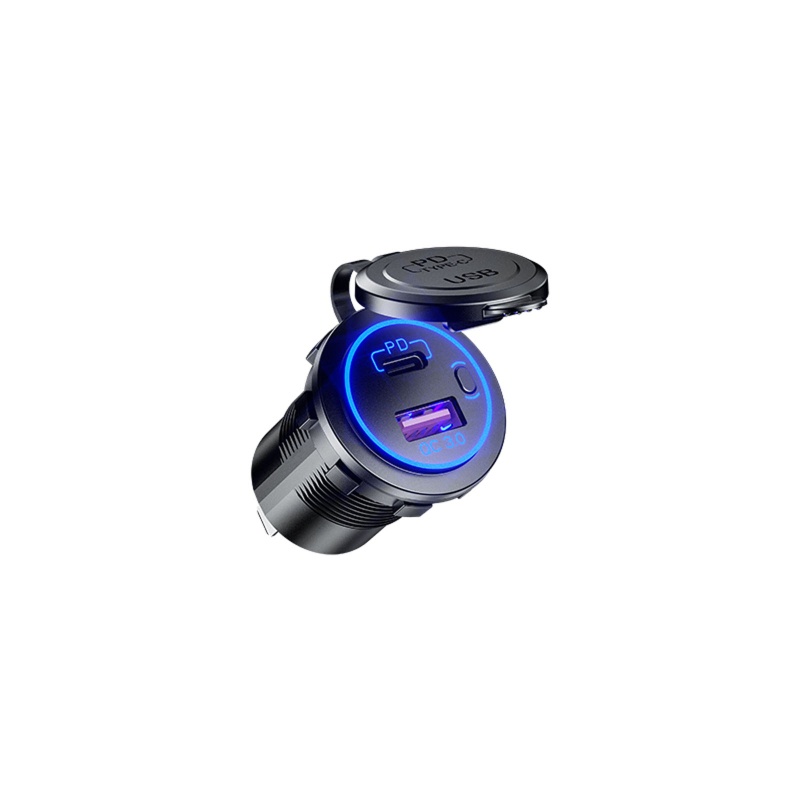 ✿ Tẩu Sạc Cổng USB Type C 12V / 24V Cho Xe Ô Tô / Tàu Thuyền