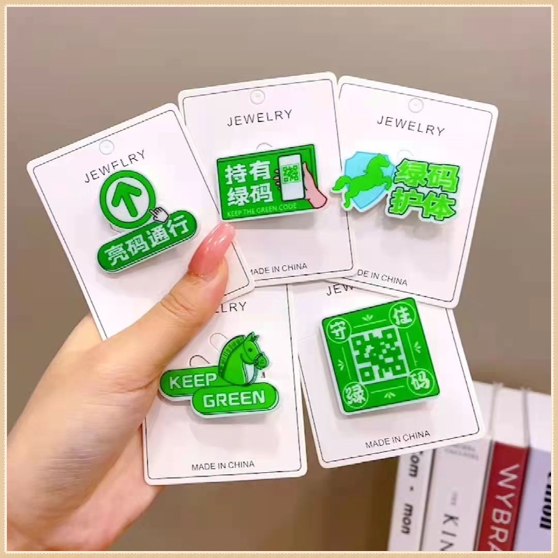 Kẹp Tóc Mỏ Vịt Phẳng Màu Xanh Lá Cây Phong Cách Mới 2022