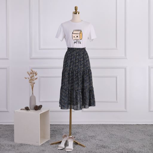 Chân váy nữ dáng xòe, chất liệu voan, thời trang thiết kế TK Fashion - CVK424
