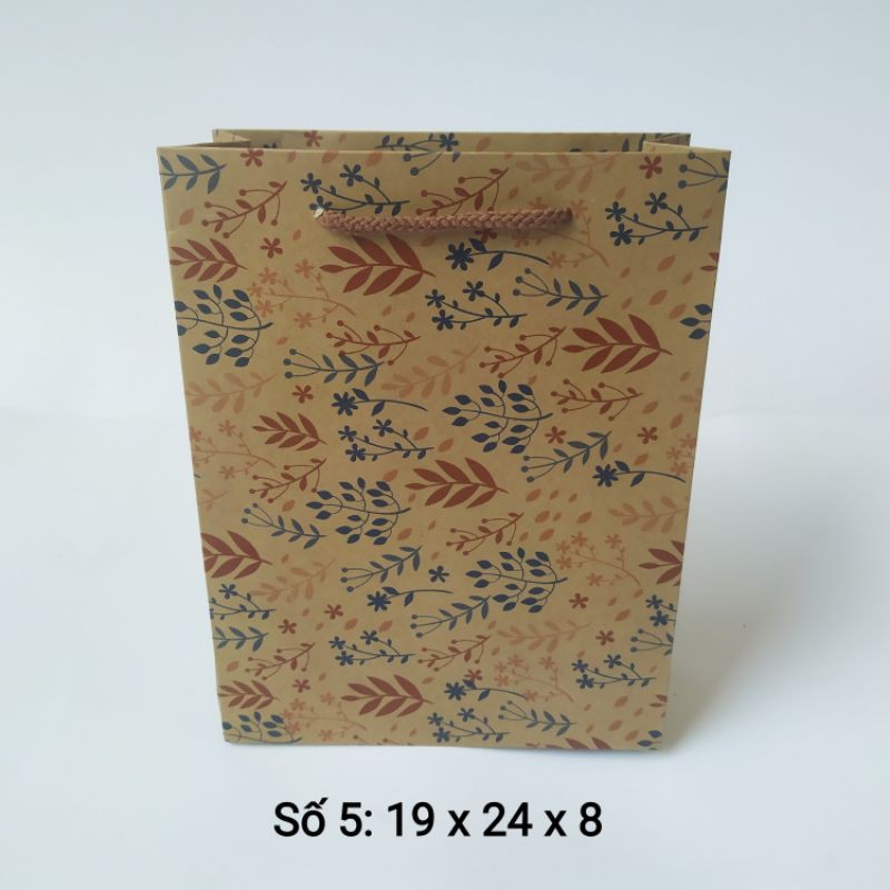 Túi giấy đựng quà - 50c túi 18 x 25 x 8 - Túi giấy làm quà - túi giấy kraft | BigBuy360 - bigbuy360.vn