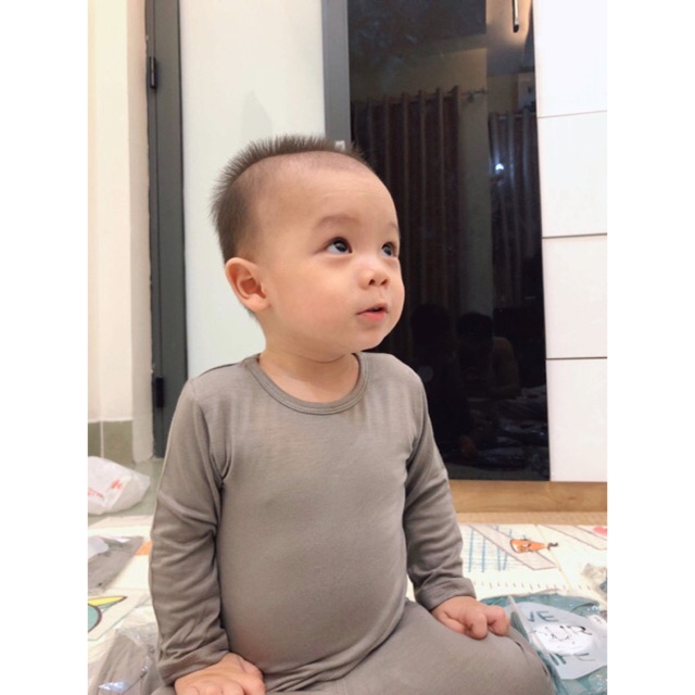 Bộ giữ nhiệt minky mom cao cấp cho bé ảnh thật