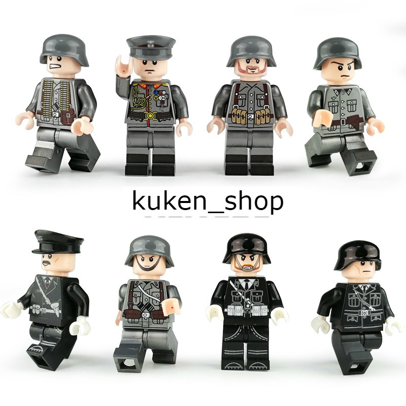 COMBO 8 Minifigures Các Nhân Vật Lính Và Chỉ Huy Đức NAZI SS NO.427