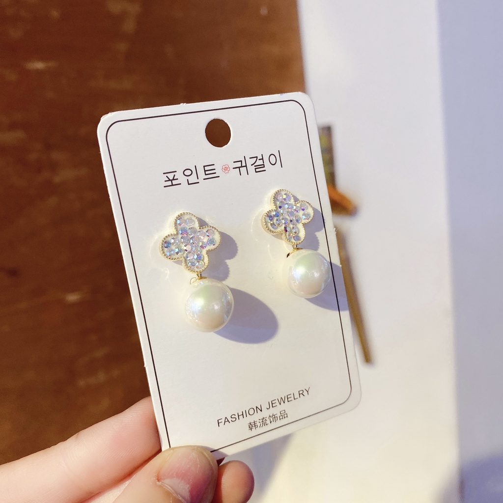 Bông Tai Nữ Cá Tính Đính Đá Cao Cấp Mang Phong Cách Hàn Quốc  - 564