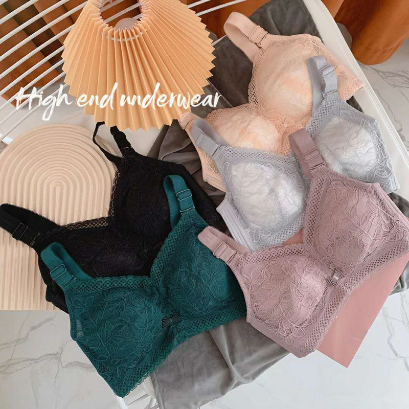 Kích Thước Lớn! Áo Ngực latex Không Gọng Thoáng Khí 34BC-44DE