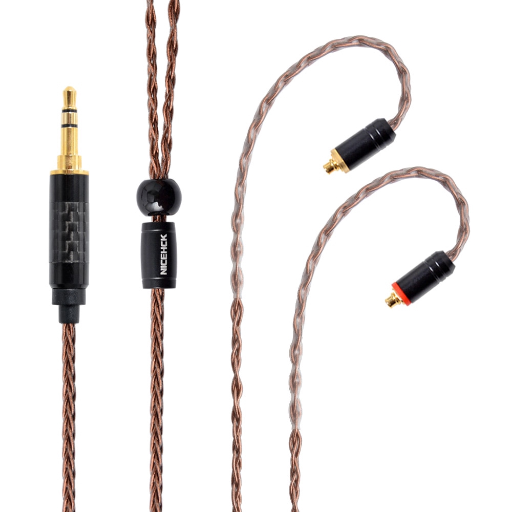 NICEHCK 8 Core High Purity Copper Upgrade Cable 3.5/2.5/4.4mm Plug MMCX/2Pin For TFZ T2 KZ ZS10 ZSX C10 C12 V90 NX7 PRO