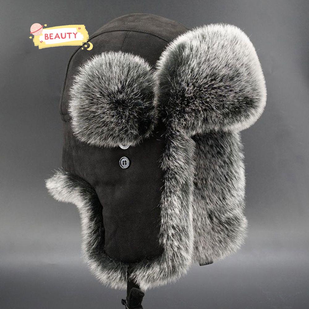 Mũ Bomber Phong Cách Nga Cho Nam Và Nữ