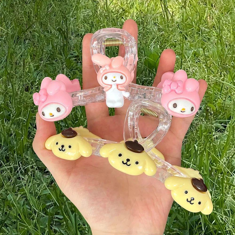 VANES1 Kẹp Tóc Trong Suốt Hình Melody / Cún Cinnamon / Cá Mập Dễ Thương Cho Bé Gái