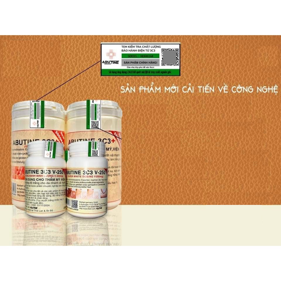KEM dưỡng trắng 3C3 arbutin 500g  MẪU MỚI TEM XANH