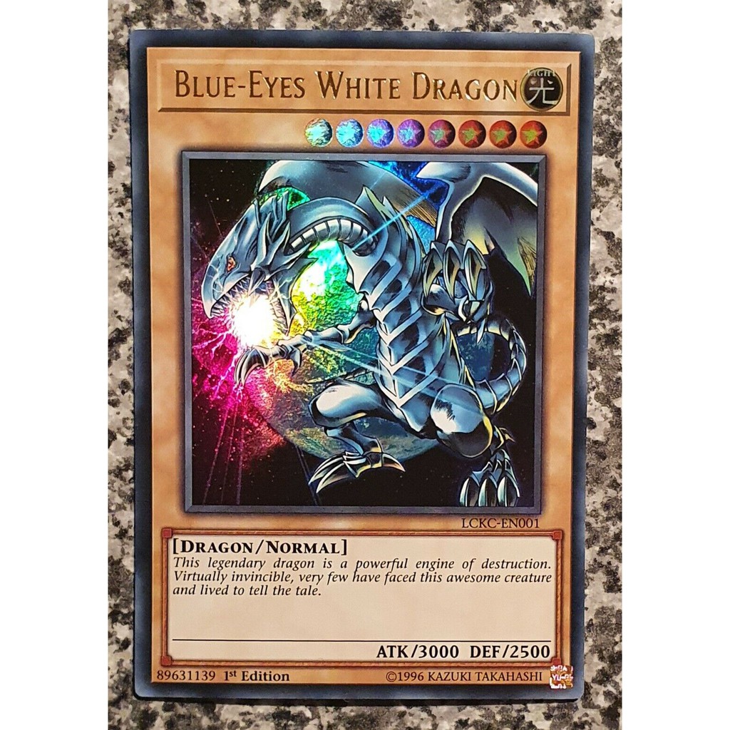 Bài Yugioh - Blue Eyes White Dragon JMP (Ultra Rare) # Rồng Trắng Mắt Xanh Art Earth