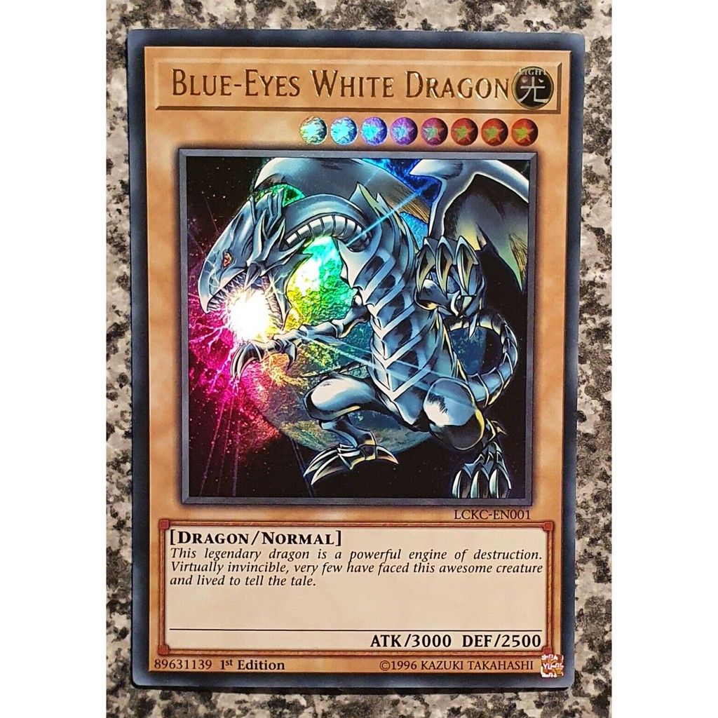 Bài Yugioh - Blue Eyes White Dragon JMP  # Rồng Trắng Mắt Xanh Art Earth