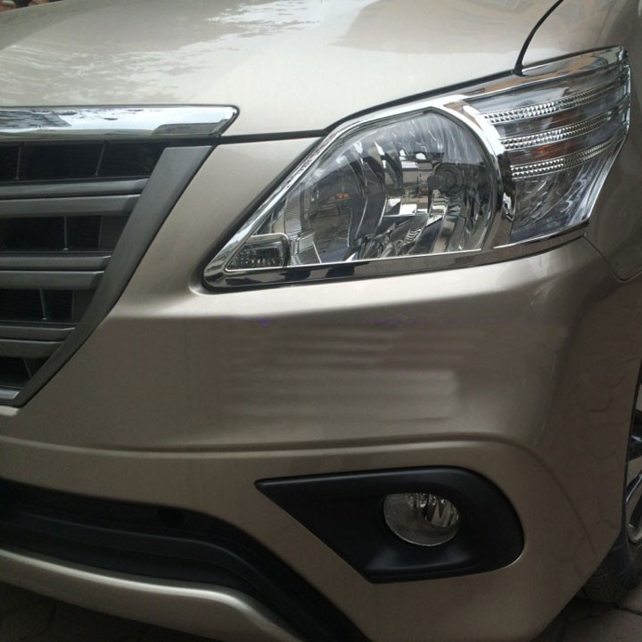 [Innova 2012-2015] Ốp Viền Đèn Pha, Hậu Mạ Crom Cho Xe - Innova 2012-2015