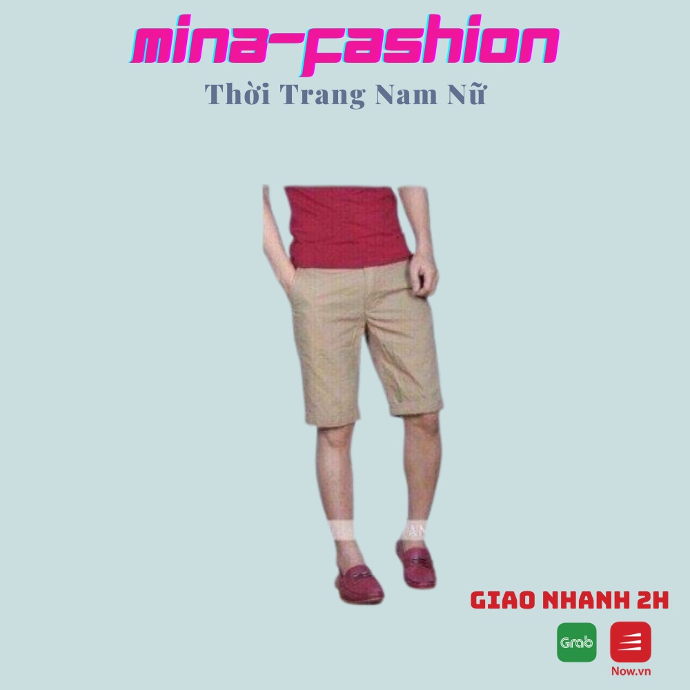 Sale Hot Hot Tụt Quần Âu Ngắn Màu Bạc Nam QTANA11 MinaFashion