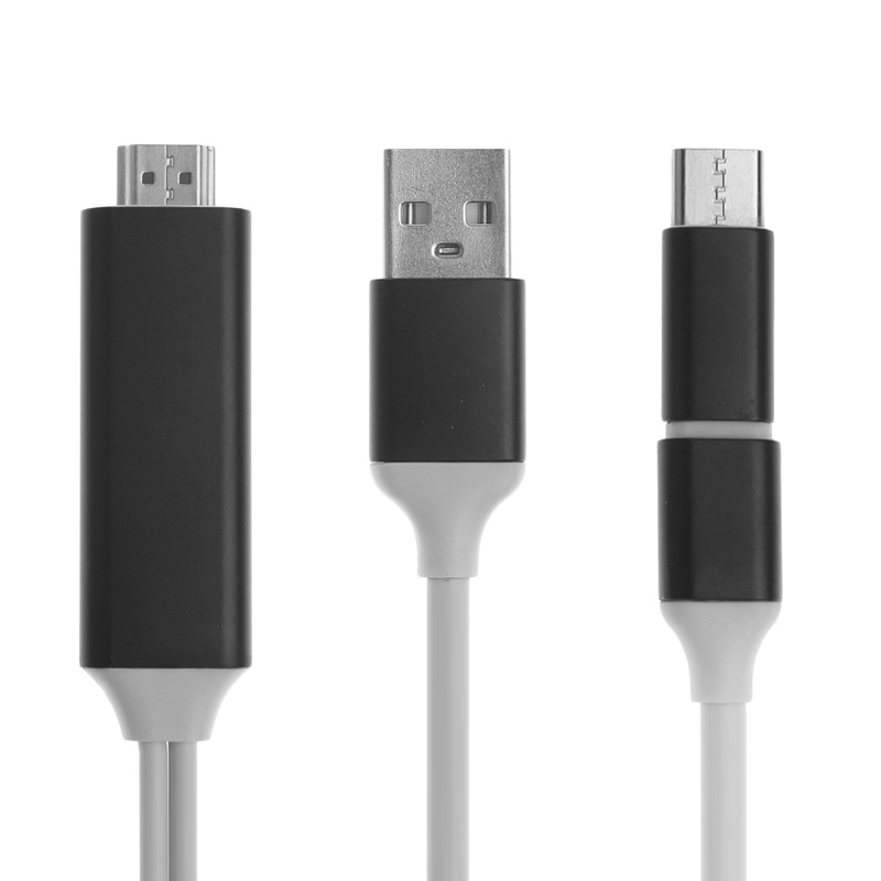 Cáp Chuyển Đổi Alli 2M Type C Micro USB Sang Video TV Laptop