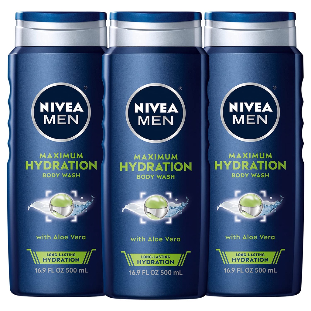 Sữa Tắm Cho Nam Nivea Maximum Hydration 3 in 1