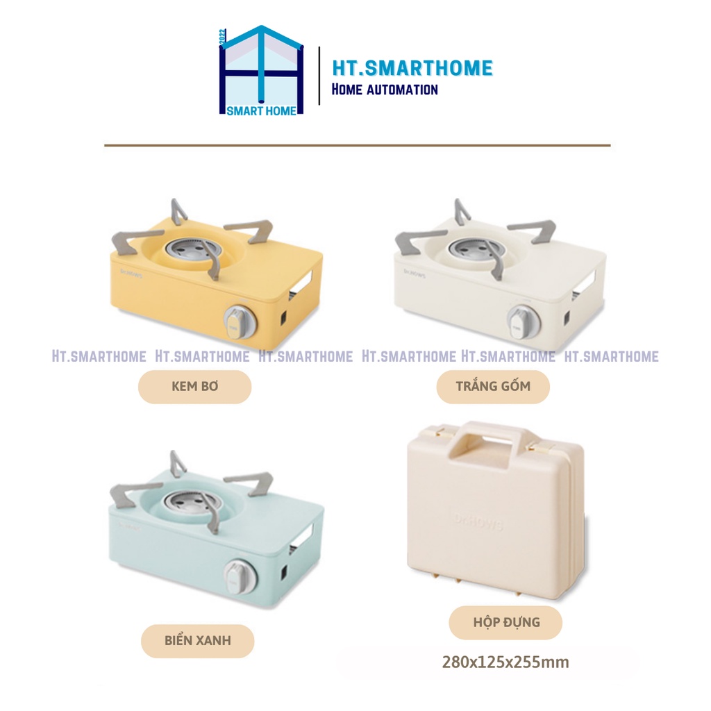Bếp gas Mini Cassette Dr.Hows - Nhỏ gọn & di động - Lõi hợp kim - Tiết kiệm năng lượng
