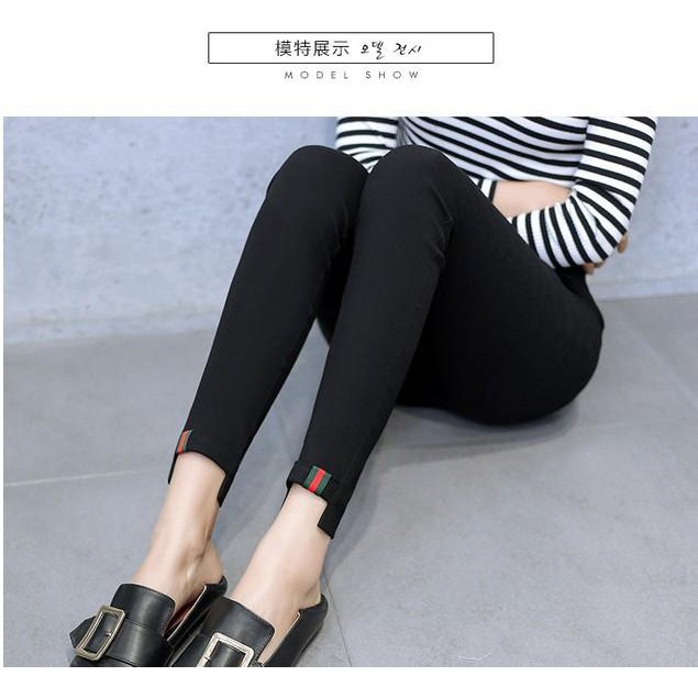 Quần legging kaki thun dáng ôm chất co dãn