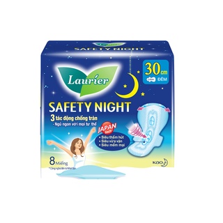 Băng vệ sinh ban đêm siêu chống tràn laurier 30cm 35cm 40cm