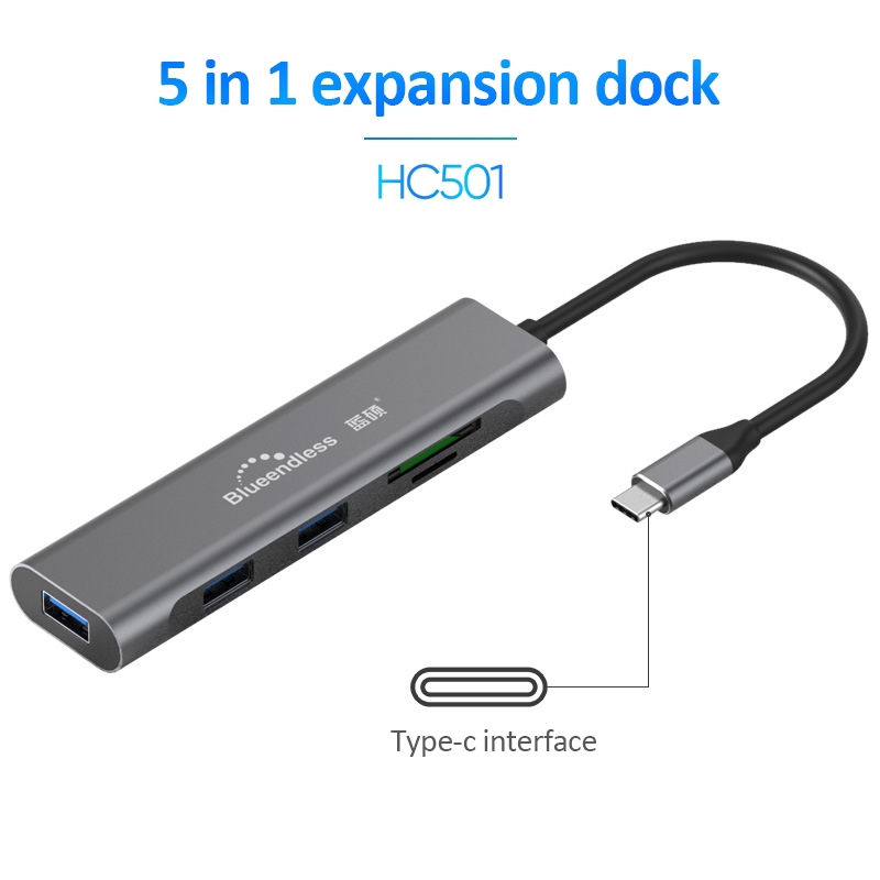 Type C Laptop Docking Station USB 3.0 HDMI USB Hub for Huawei/XiaoMi DELL [EXO1]