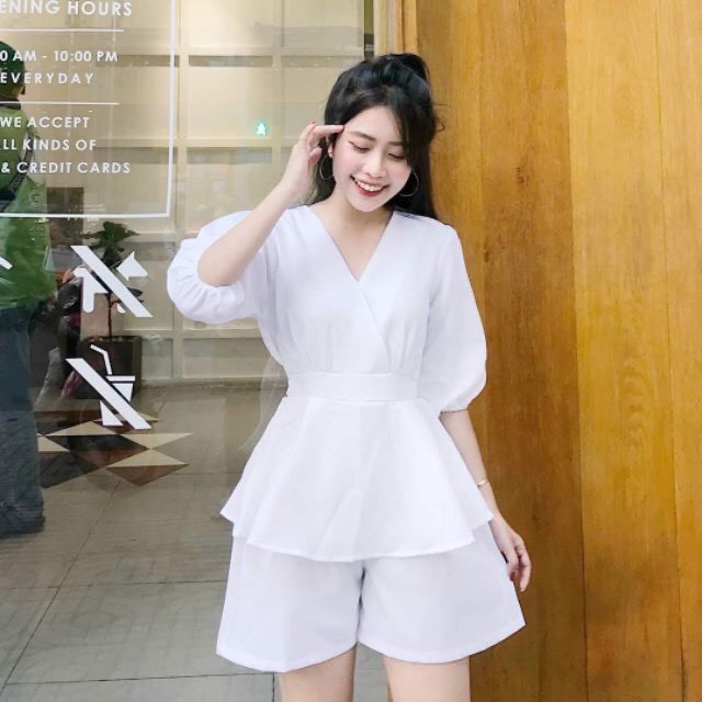 SET ÁO VÀ QUẦN SORT SIÊU XINH💕𝑭𝑹𝑬𝑬𝑺𝑯𝑰𝑷💕[Giá gốc tận xưởng] Freesize