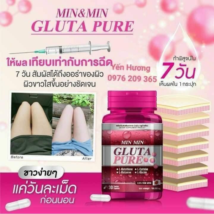 Viên Uống Trắng Da Min Min Gluta Thái Lam