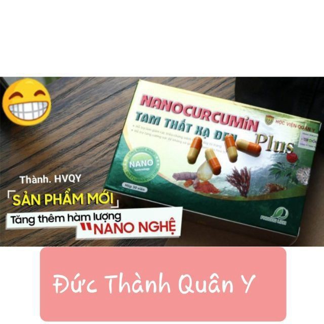 Nano Curcumin Tam Thất Xạ Đen Plus - Học viện Quân Y [Chính hãng]