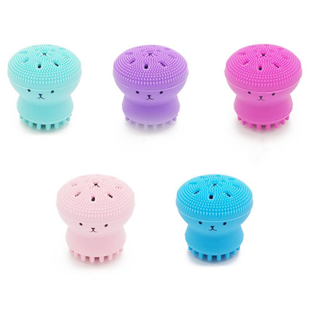 Bàn Chải Rửa Mặt Silicone Cầm Tay Hình Bạch Tuộc