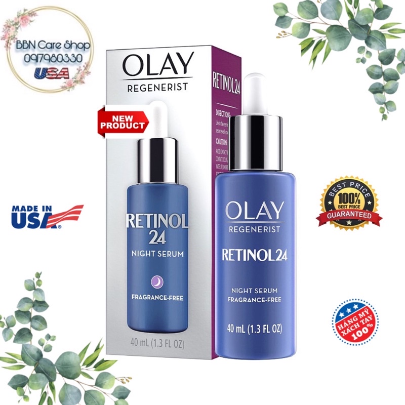 SERUM ODINARY DƯỠNG DA  OLAY REGENERIST RETINOL 24 NIGHT 40ML|CHỐNG LÃO HÓA - T.ÁI T.ẠO DA - DƯỠNG ẨM